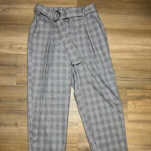 A New Day Plaid Tie-Waist Ankle Pants – Size 4